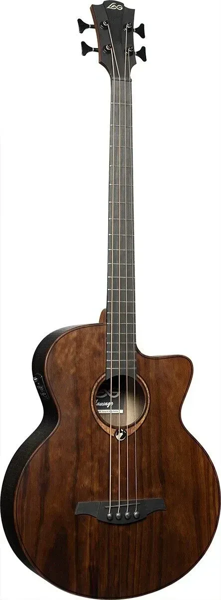 Б/У Бас-гитара LAG Sauvage-BCE электроакустическая, джамбо, с чехлом