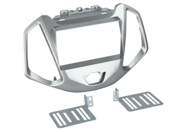 Radioblende Set Doppel DIN Autoradio für Ford EcoSport JK8 2014-2017 silber