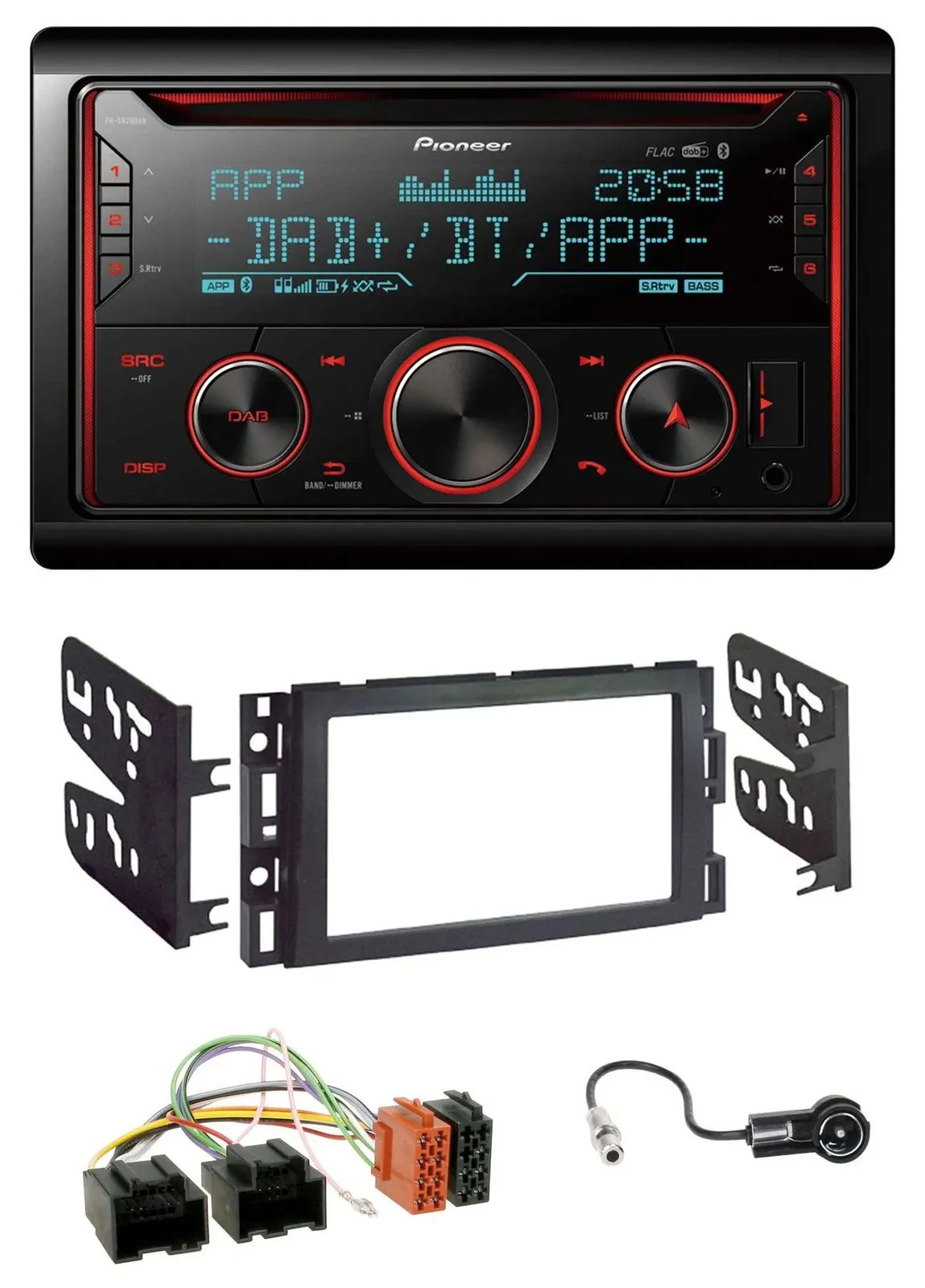 Pioneer 2DIN DAB MP3 Bluetooth USB CD Autoradio für Chevrolet Equinox Impala Mon