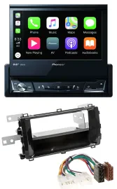 Pioneer DVD Bluetooth DAB USB MP3 Autoradio für Toyota Auris (ab 2013) schwarz