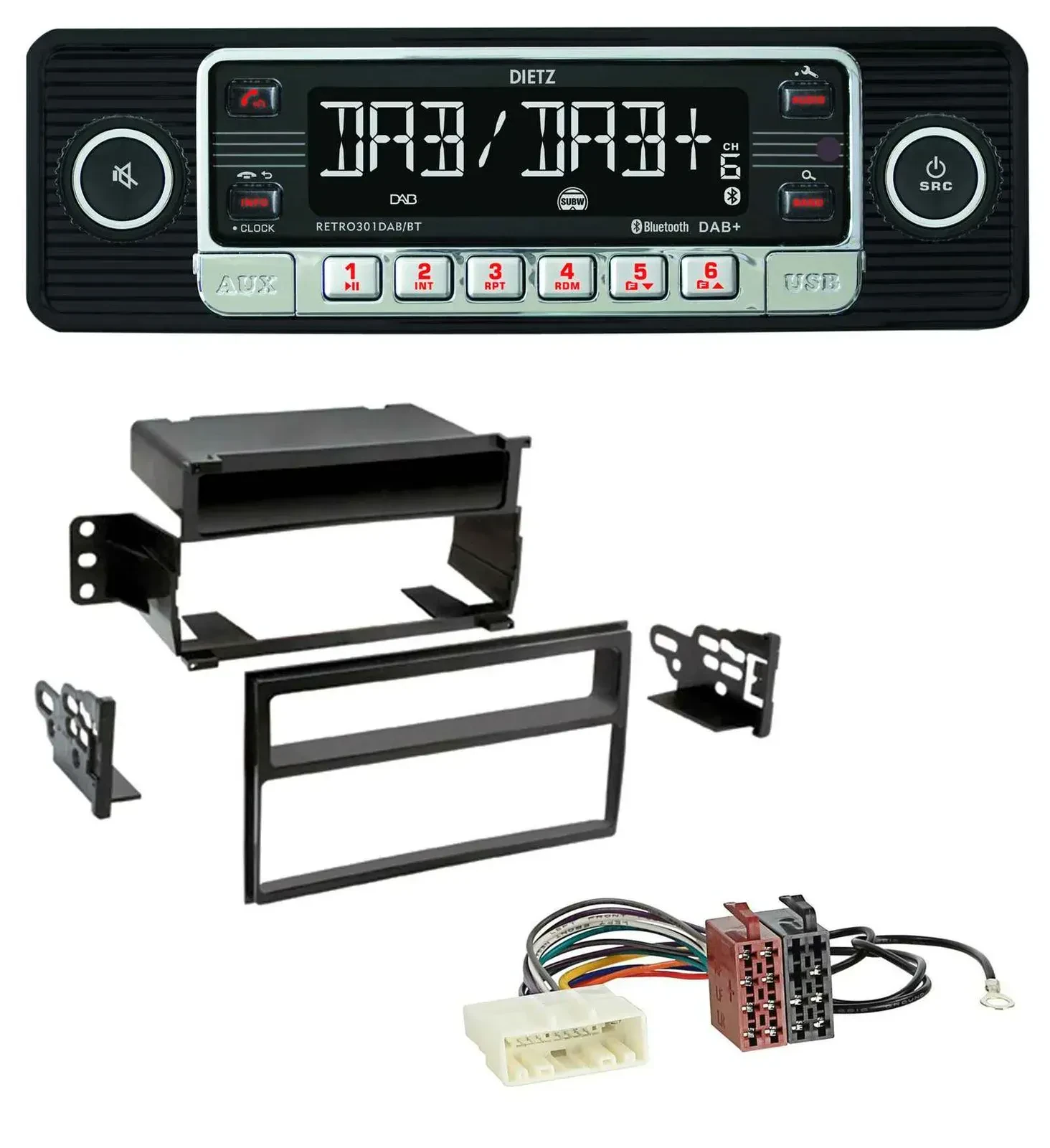 Автомагнитола для Nissan Versa/Tiida (с 2007) Dietz USB, DAB, MP3, Bluetooth