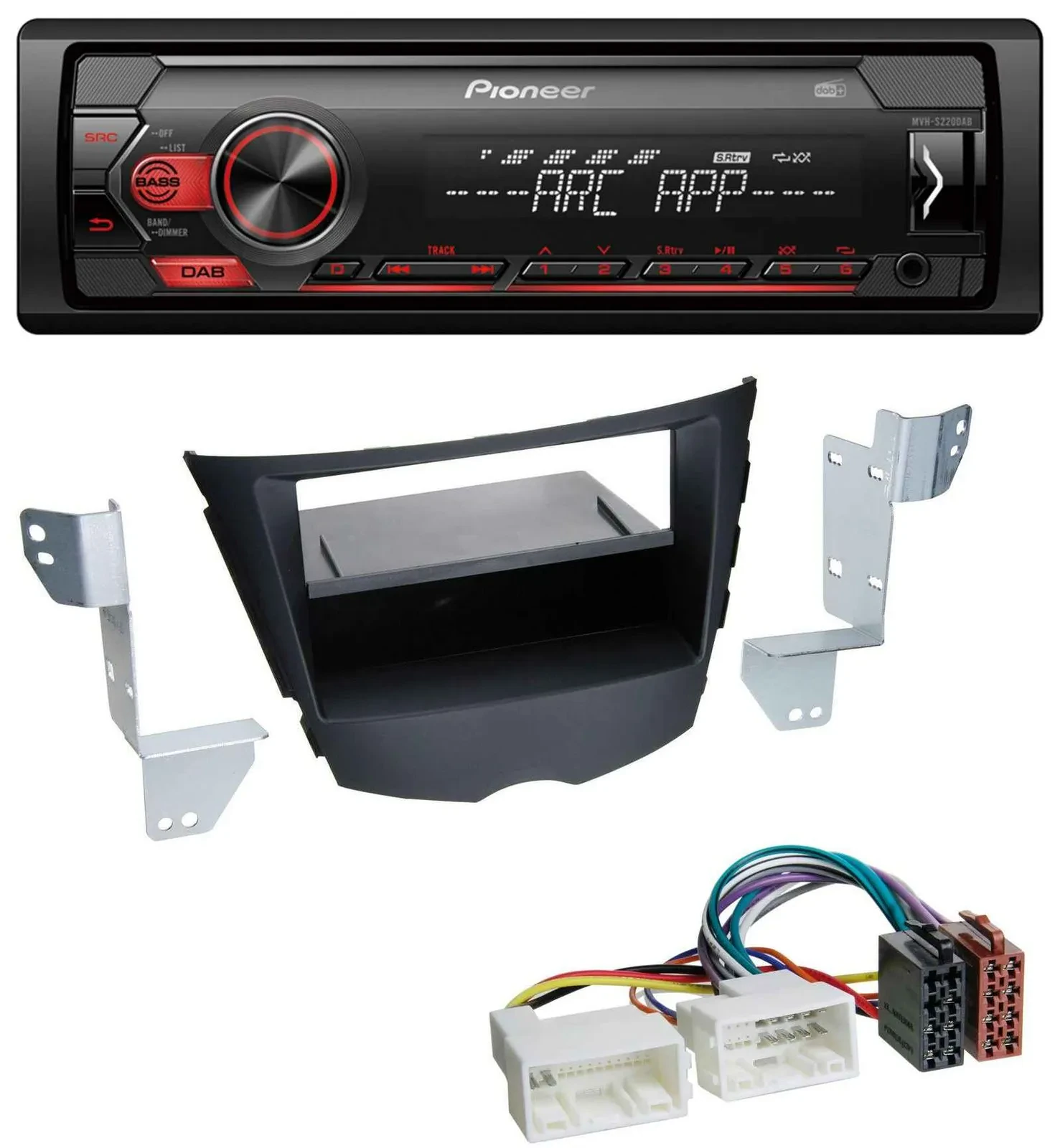 Автомагнитола для Hyundai Veloster Pioneer 1-DIN DAB MP3 AUX USB (с 2011)