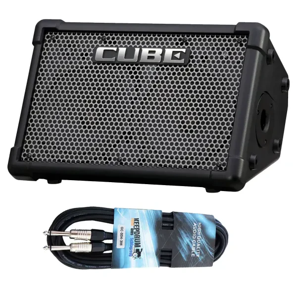 Roland Cube Street EX Gitarren-Verstärker Mini-PA mit keepdrum Klinkenkabel
