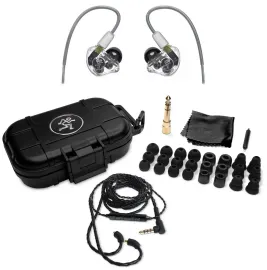 Mackie MP-320 Triple Dynamic Driver Professional In-Ear Monitors+Hard Case