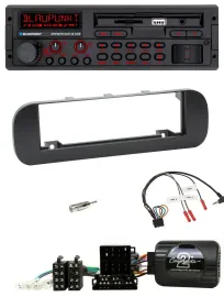 Blaupunkt SD Lenkrad USB Bluetooth DAB Autoradio für Fiat Panda 2012-2020 schwar