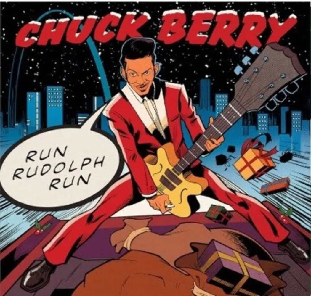 Виниловая пластинка Chuck Berry - Run Rudolph Run [7"] [Green Vinyl] NEW Vinyl
