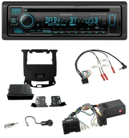 Kenwood Bluetooth DAB CD Lenkrad USB Autoradio für Chevrolet Cruze ab 2016 klavi