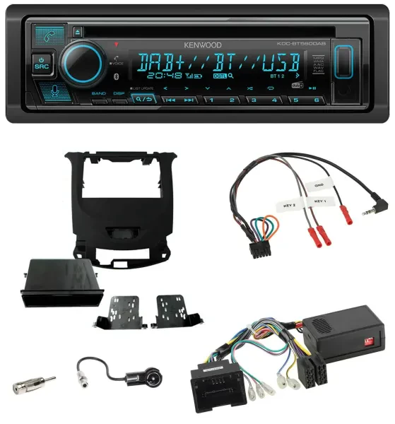 Kenwood Bluetooth DAB CD Lenkrad USB Autoradio für Chevrolet Cruze ab 2016 klavi
