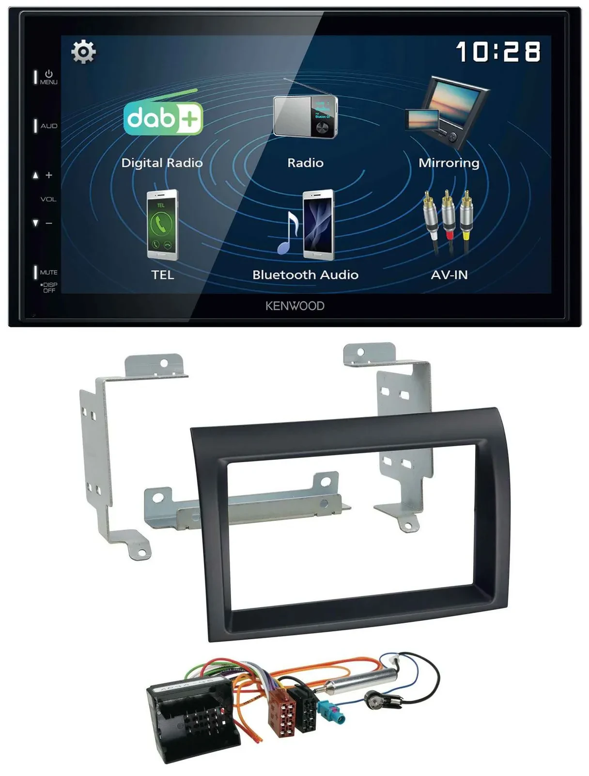 Kenwood 2DIN Bluetooth MP3 USB DAB Autoradio für Citroen Jumper Profi 06-11