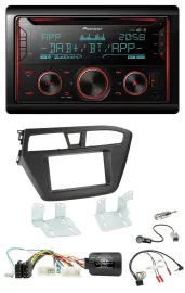 Pioneer 2DIN DAB Lenkrad Bluetooth USB CD Autoradio für Hyundai i20 ab 2015 ohne