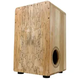 U-Turn Cajon 50 Premium Spalted Maple mit seidlichem Schallloch | Neu