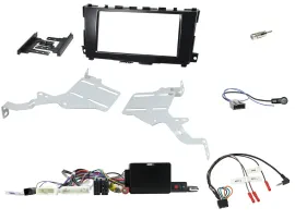 Einbauset Lenkradadapter Doppel DIN Autoradio für Nissan Altima 13-18 Display