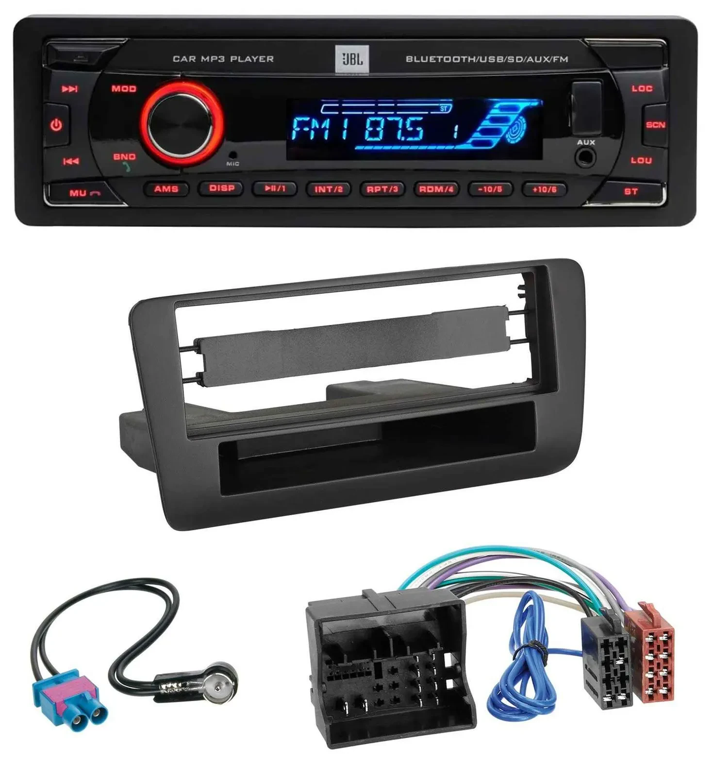 JBL AUX MP3 USB Bluetooth SD Autoradio für Audi A1 (ab 2012)