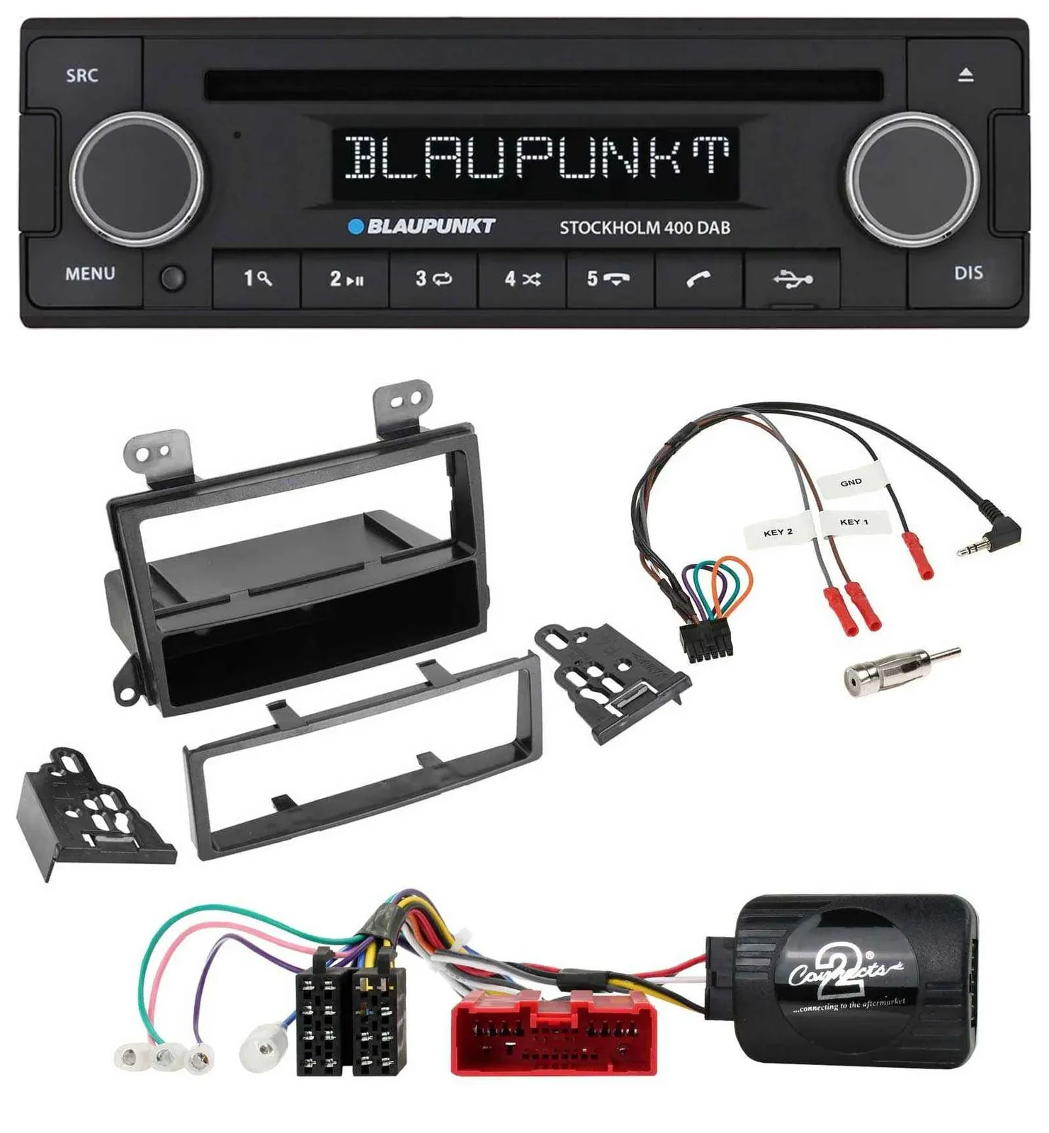 Автомагнитола для Mazda MPV (2000–2006) Blaupunkt Bluetooth, DAB, CD, USB
