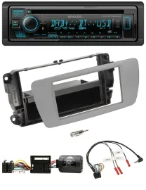 Kenwood Bluetooth DAB CD Lenkrad USB Autoradio für Seat Ibiza dublingrau