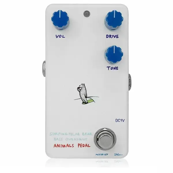 Педаль эффектов для бас-гитары Animals Pedal Surfing Polar Bear Bass Overdrive Mod by BJF Pedal