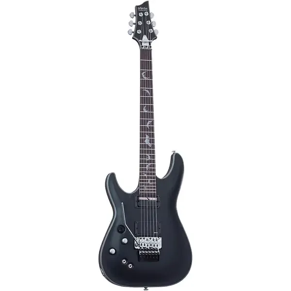 Электрогитара Schecter Damien Platinum-6 Floyd Rose Sustainiac Left-Handed Satin Black