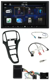 Alpine Bluetooth 2DIN Lenkrad DAB USB Autoradio für Opel Astra ab 09 Perlschwarz