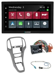 Blaupunkt DAB Bluetooth USB MP3 2DIN Autoradio für Opel Astra J ab 09 Titangrau