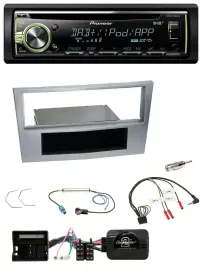 Pioneer DAB USB MP3 Lenkrad CD Autoradio für Opel Astra H Zafira B Corsa D matt-
