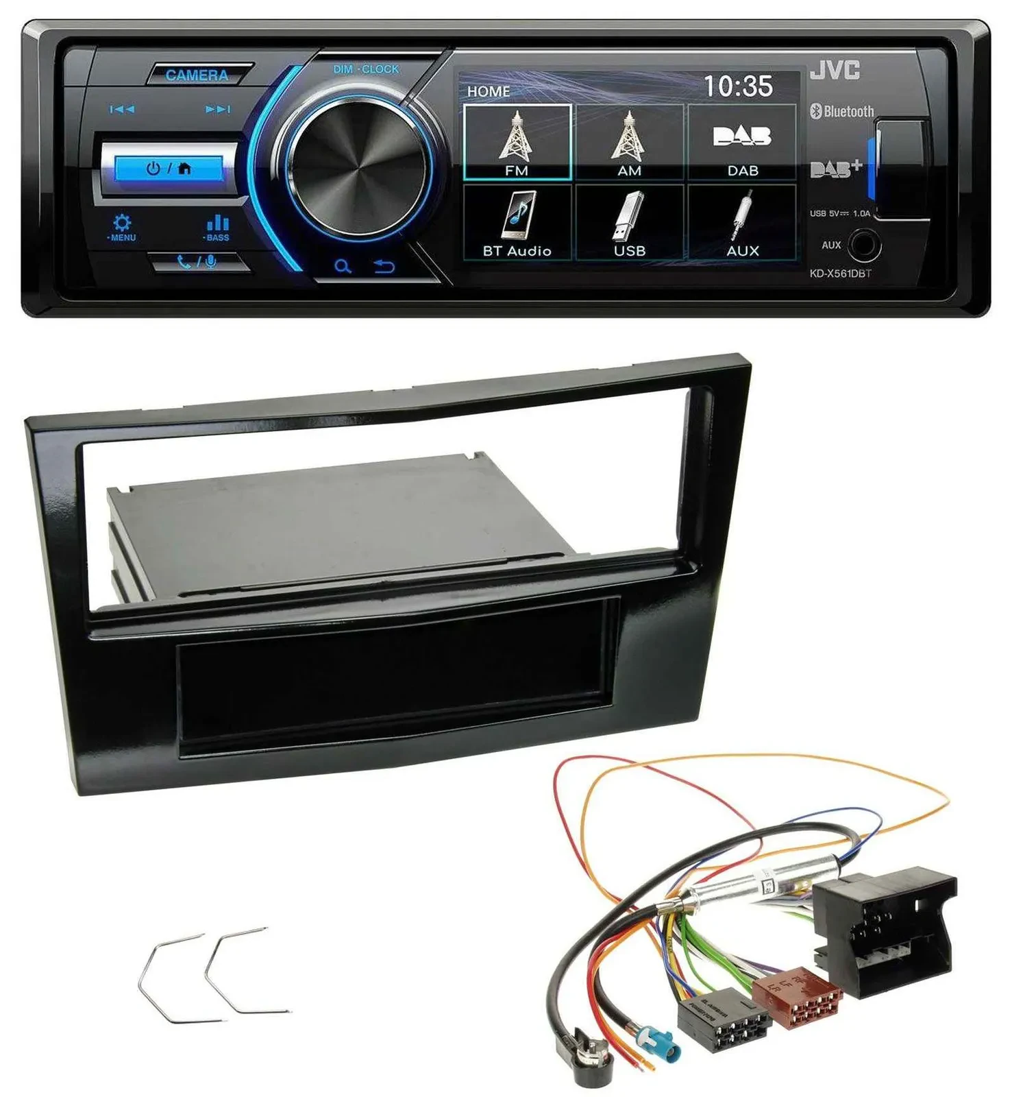 JVC Bluetooth MP3 USB DAB Autoradio für Opel Astra H Corsa D Zafira B ab 2005 Kl