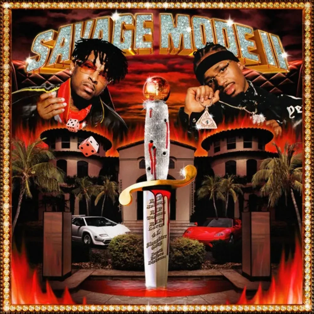 Виниловая пластинка 21 Savage & Metro Boomin - Savage Mode II [Red Vinyl] NEW Sealed Vinyl LP Album