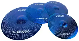 Набор тарелок для барабанов KINGDO LOW VOLUME SET 14"+16"+20" BLUE