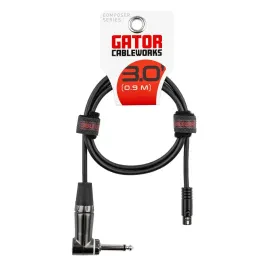 Gator Composer RA Wireless Instrument Cable – 3 foot
