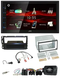 JVC USB Bluetooth Lenkrad DAB 2DIN Autoradio für Cadillac BLS YSCF 2006-2010