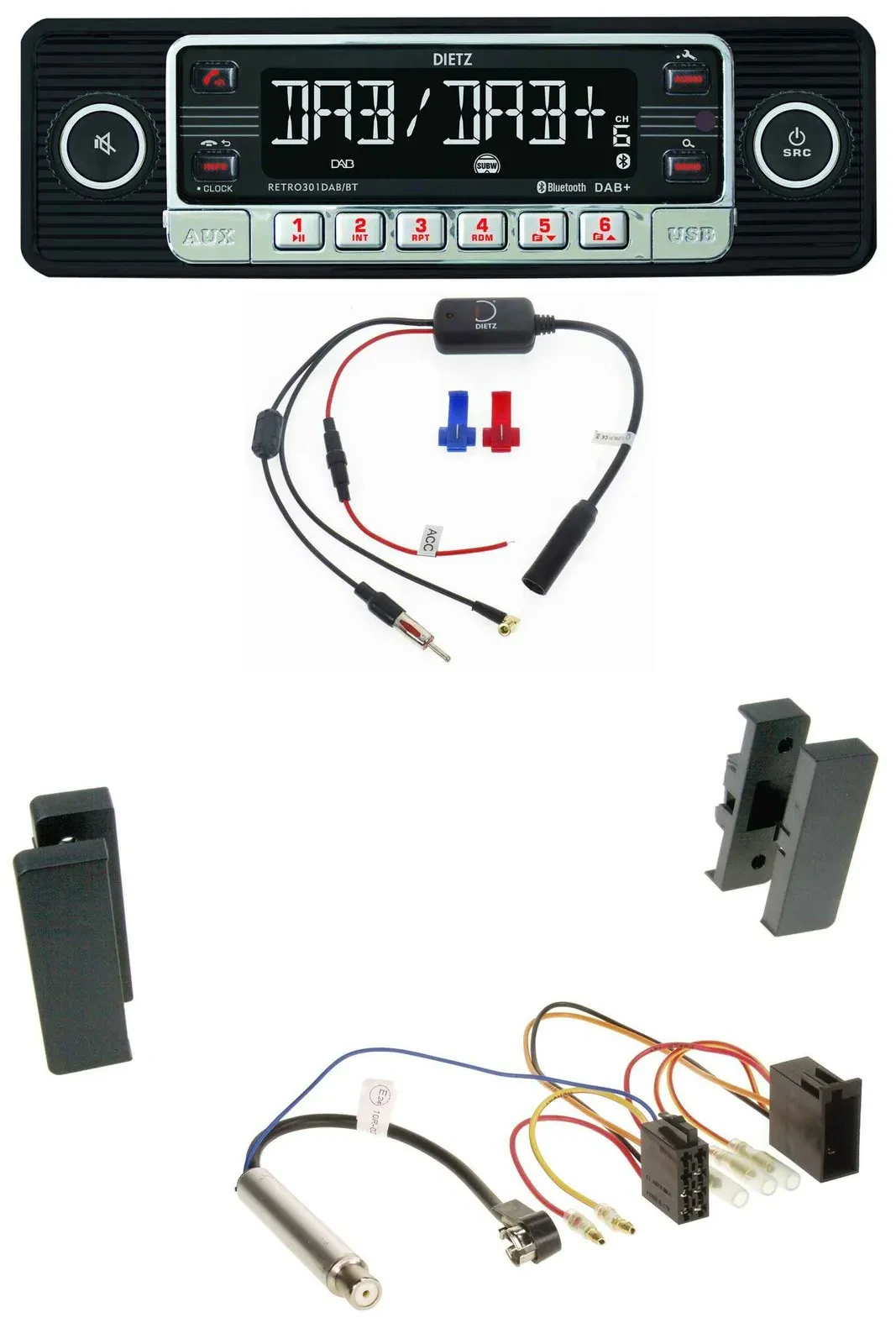 Dietz MP3 DAB Bluetooth USB Autoradio für Seat Leon, Toledo (1998-2006)
