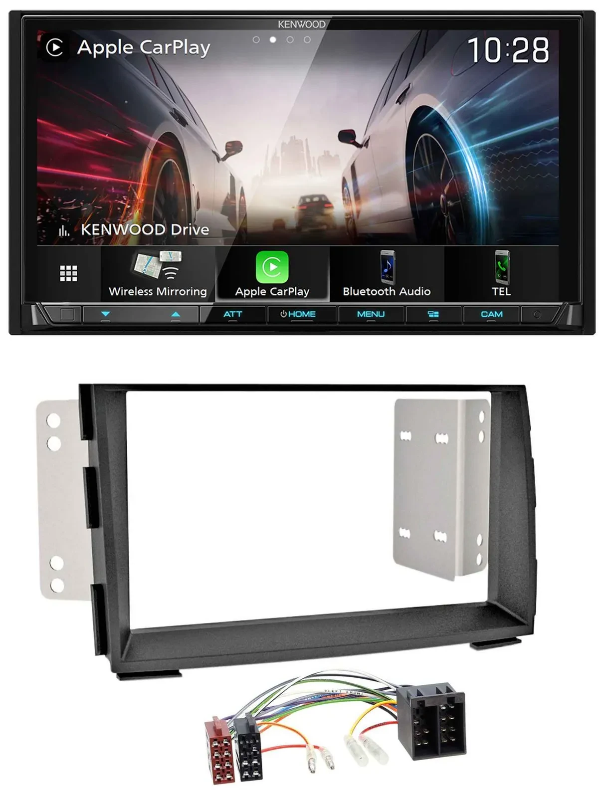 Kenwood MP3 2DIN USB DAB Bluetooth Autoradio für Kia Venga (YN, ab 2009)