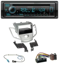 Автомагнитола для Ford Fiesta JA8 (2010–2017) Kenwood MP3 Bluetooth DAB USB CD без дисплея