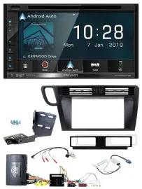Kenwood DAB TMC USB 2DIN Lenkrad Bluetooth Navigation für Audi Q5 8R 08-17 Infoa
