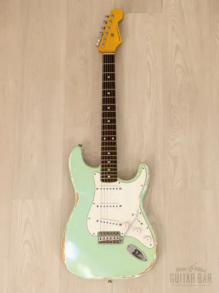 Электрогитара Nash S-63 SSS Medium Relic Surf Green w/case USA 2017