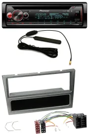 Автомагнитола Pioneer USB DAB Bluetooth CD MP3 для Opel Corsa C (ISO, 2000–2004), алюминий