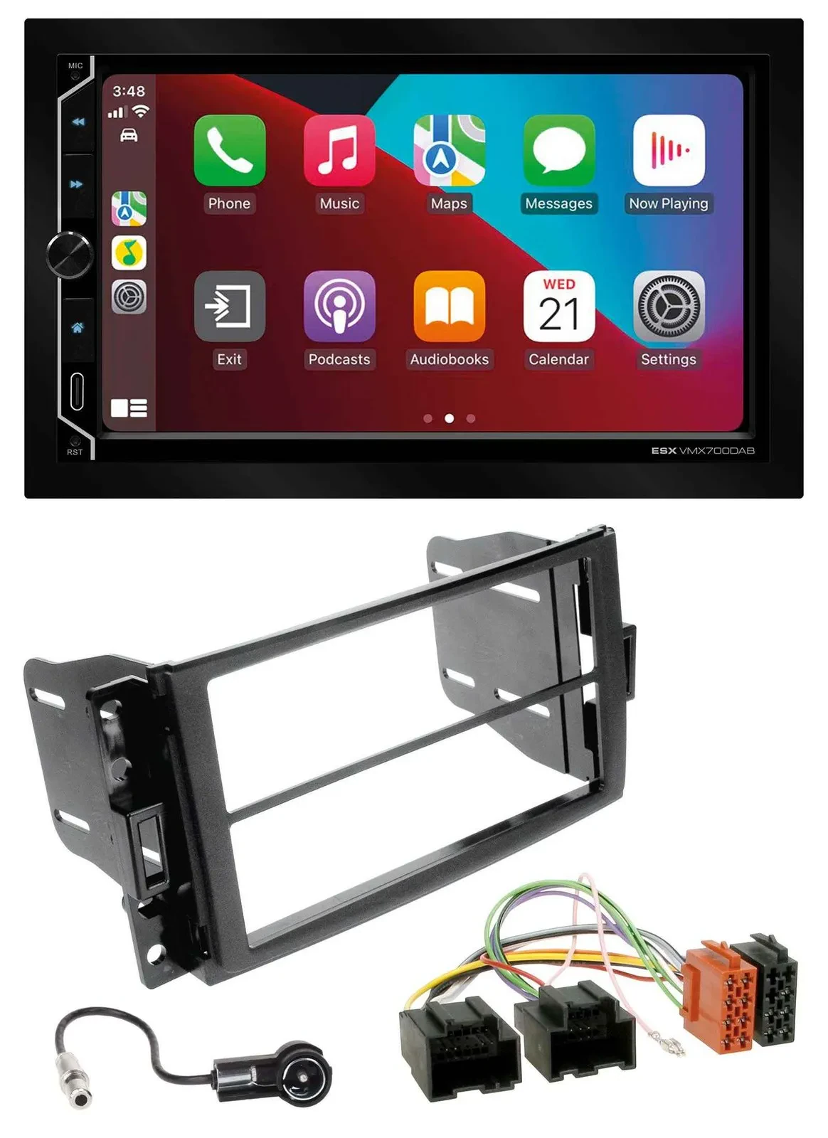 ESX 2DIN DAB USB MP3 Bluetooth Autoradio für Chevrolet Corvette 05-13 Uplander 0