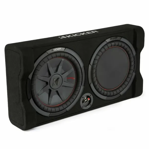Kicker 48TRTP122 12" Shallow-mount Car Subwoofer Enclosure and Passive Radiator