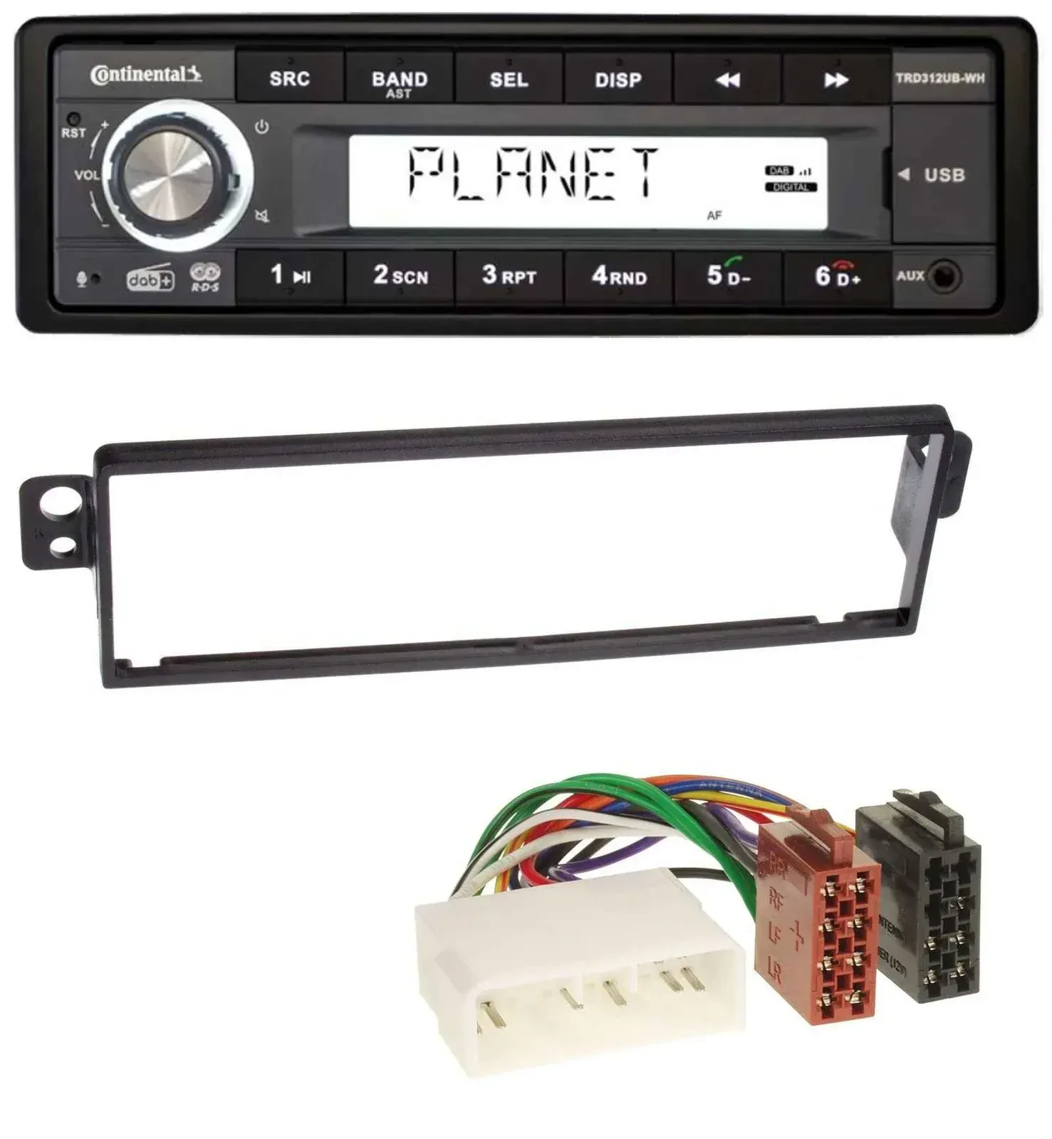 Автомагнитола для Chevrolet Kalos (2004–2007) Continental 1DIN USB AUX DAB MP3