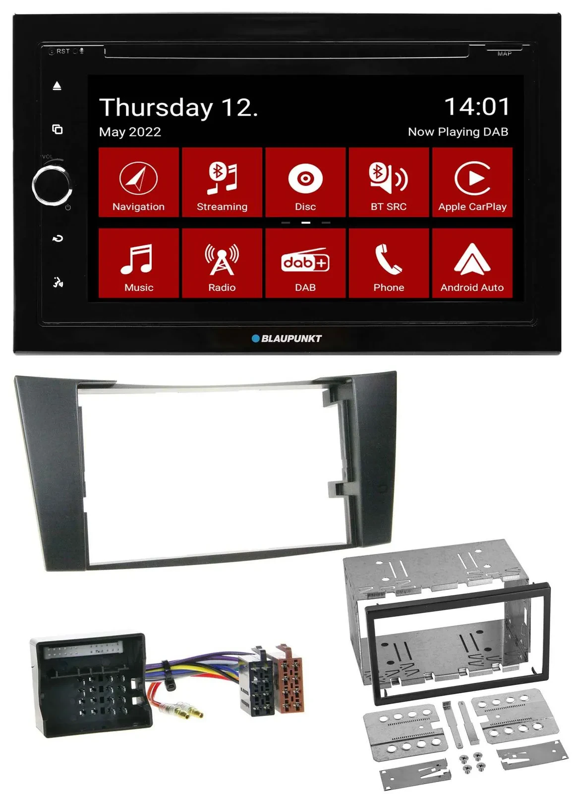Blaupunkt MP3 DVD Bluetooth DAB 2DIN USB Autoradio für Mercedes CLS E-Klasse W21