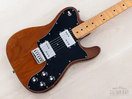 1974 Fender Telecaster Deluxe Mocha Vintage Guitar w/ Wide Range Humbucker, Case