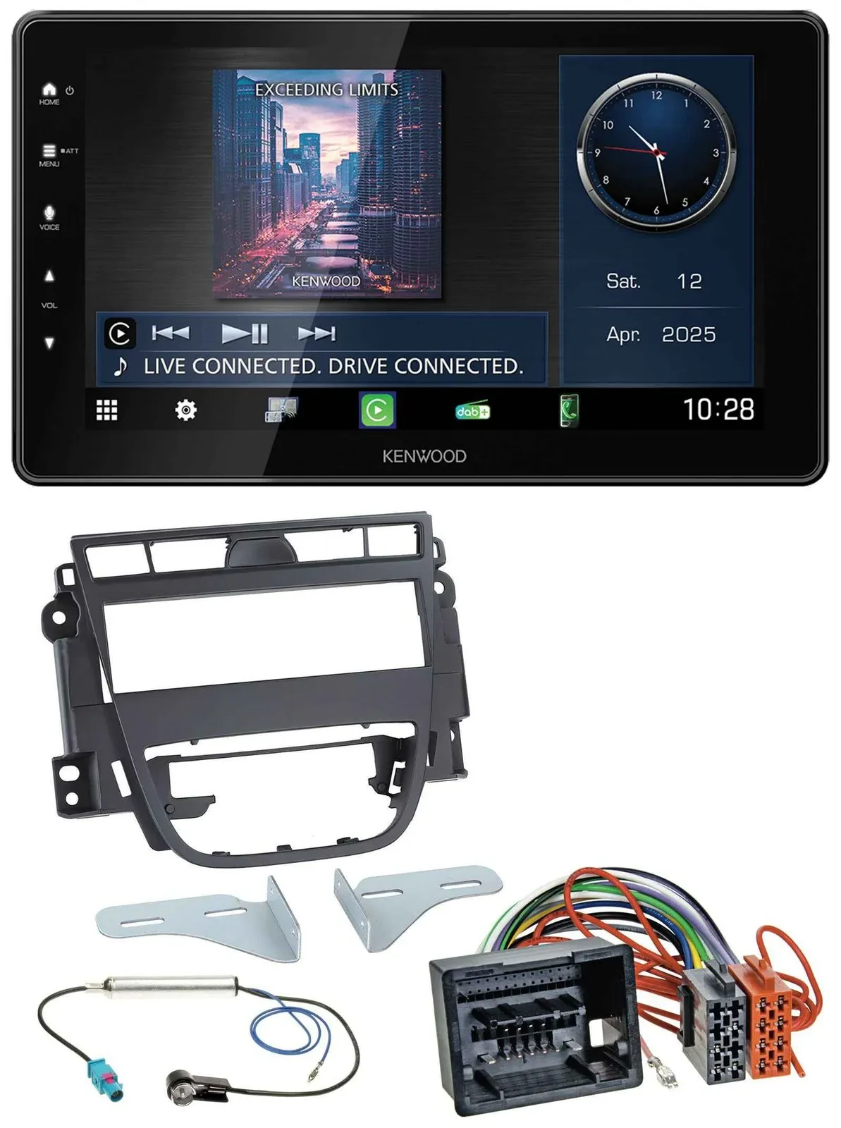 Kenwood MP3 Bluetooth USB DAB Autoradio für Opel Meriva B (ab 2010)