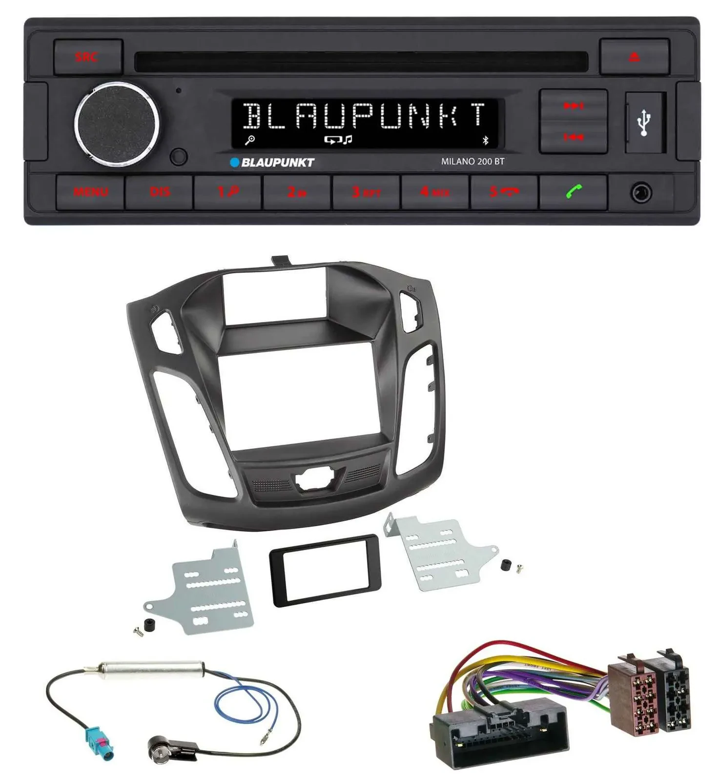 Автомагнитола для Ford Focus (2011–2014) Blaupunkt MP3, USB, CD, Bluetooth, AUX