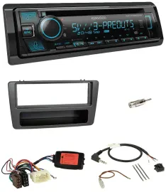 Kenwood Bluetooth USB CD Lenkrad DAB Autoradio für Honda Civic 01-03 schwarz
