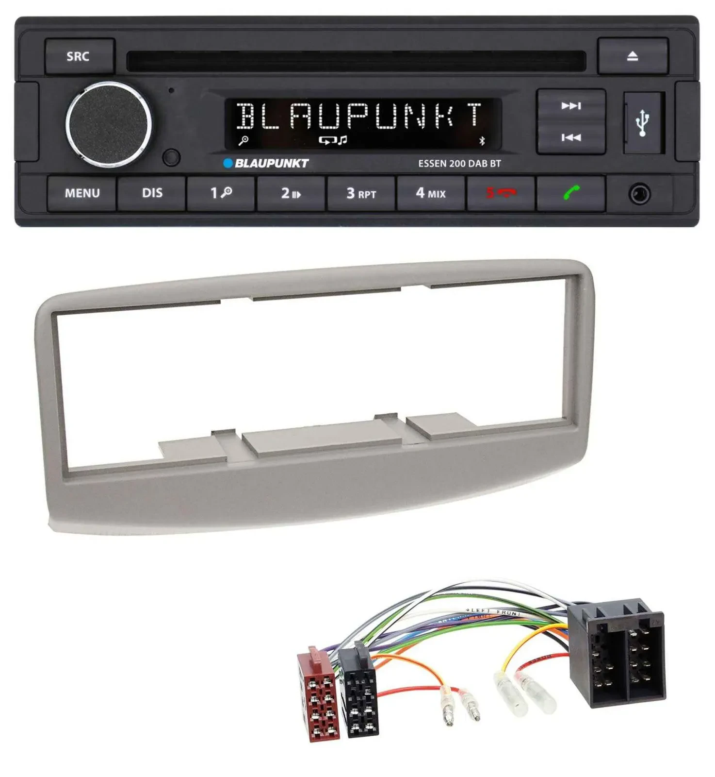 Blaupunkt USB MP3 Bluetooth DAB CD Autoradio für Fiat Multipla 186 1999-2010 gra