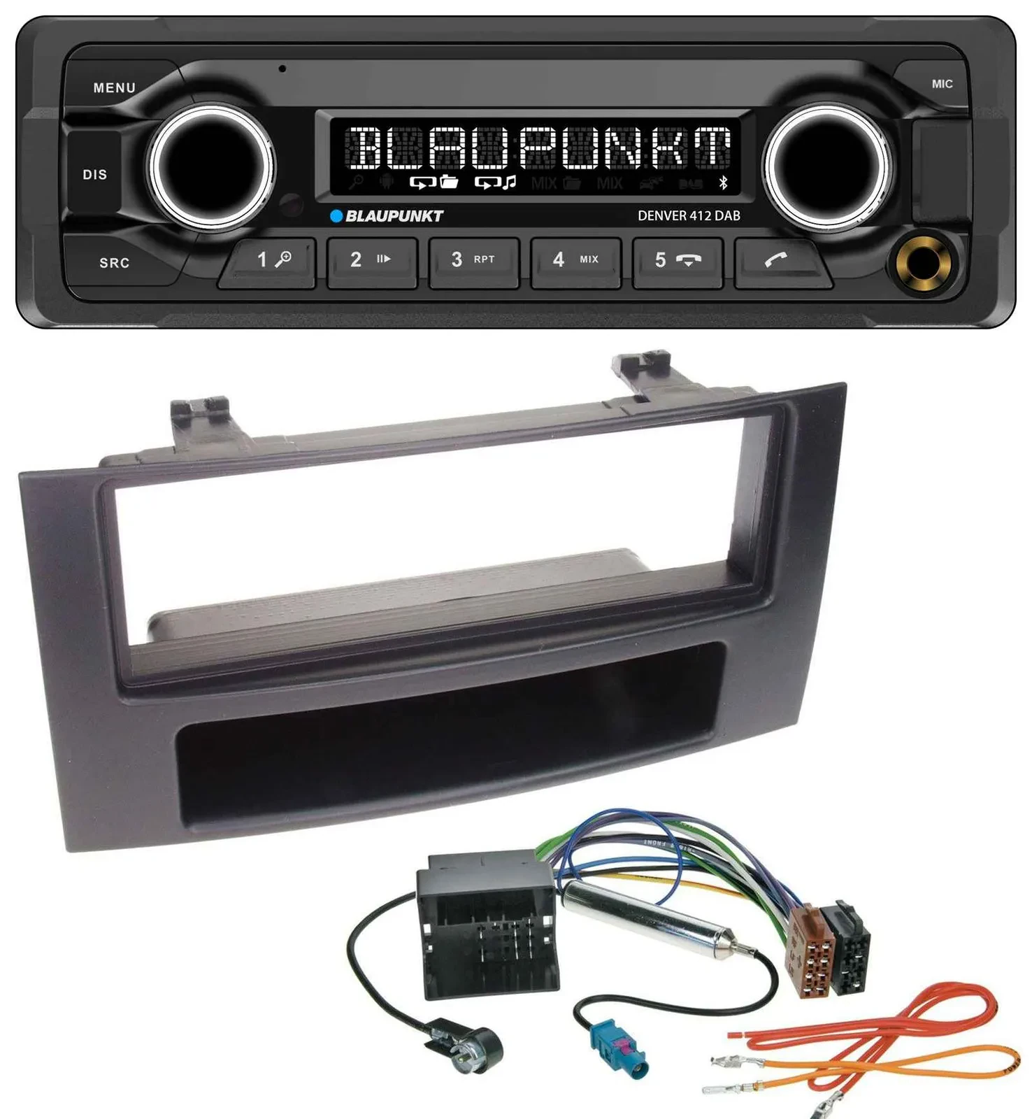 Blaupunkt Bluetooth DAB MP3 USB Autoradio für VW Touareg Multivan T5 Transporter