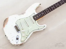 Fender Custom Shop 1961 Stratocaster Heavy Relic Aged Olympic White