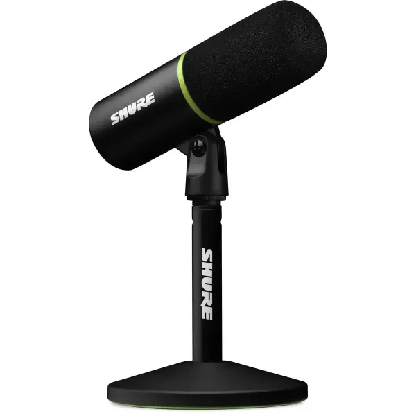 Shure MV6 Cardioid USB-C Dynamic Gaming Microphone, Black