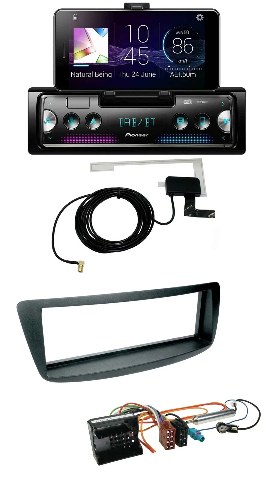 Pioneer DAB Bluetooth MP3 USB Autoradio für Citroen C1 Peugeot 107 Toyota Aygo 0