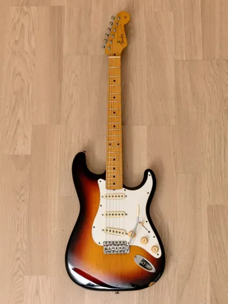 Электрогитара Fender Stratocaster Partscaster ST57 & ST62 SSS Sunburst Japan 1980s