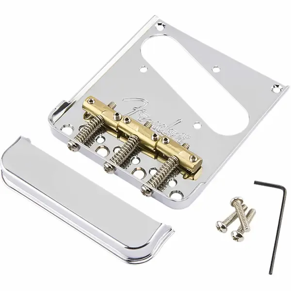 Бридж фиксированный Fender American Professional Telecaster 3-Saddle Bridge Assembly Chrome